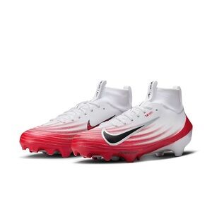 New Nike Zoom Air Vapor Pro 1 Football Cleats White Red Men's Size 8 FB3298-102